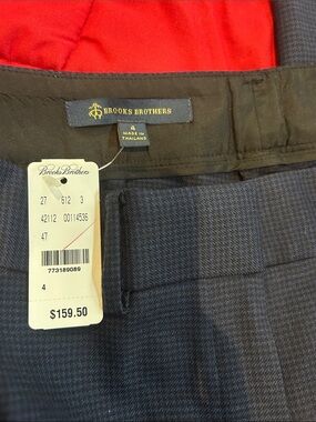 Brooks Brothers Wool Trousers | Navy/Black | Size 4 | NWT